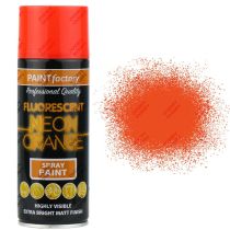 Paint Factory All Purpose Spray Can Neon Orange 400ml