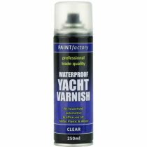 Paint Factory All Purpose Waterproof Varnish Spray Clear Yacht 250ml