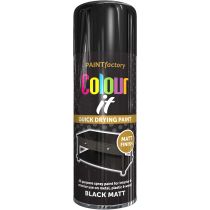 Paint Factory All Purpose Black Matt 400ml