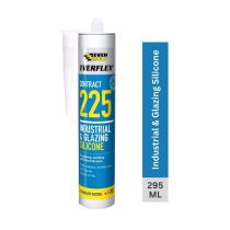 Everbuild 225 Glazing Silicone Transparent Industrial Use 295ML