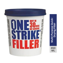 Everbuild One Strike Multi-Purpose Quick-Drying Filler White 450 ml - Pack of 3