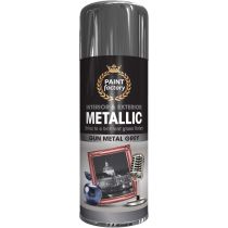 Paint Factory Metallic Gunmetal Grey Spray Paint 400ml