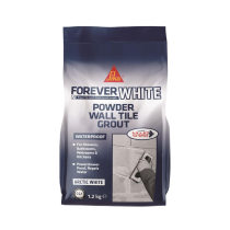 Everbuild Sika Forever White Powder Wall Tile Grout Waterproof 1.2kg - Pack of 3