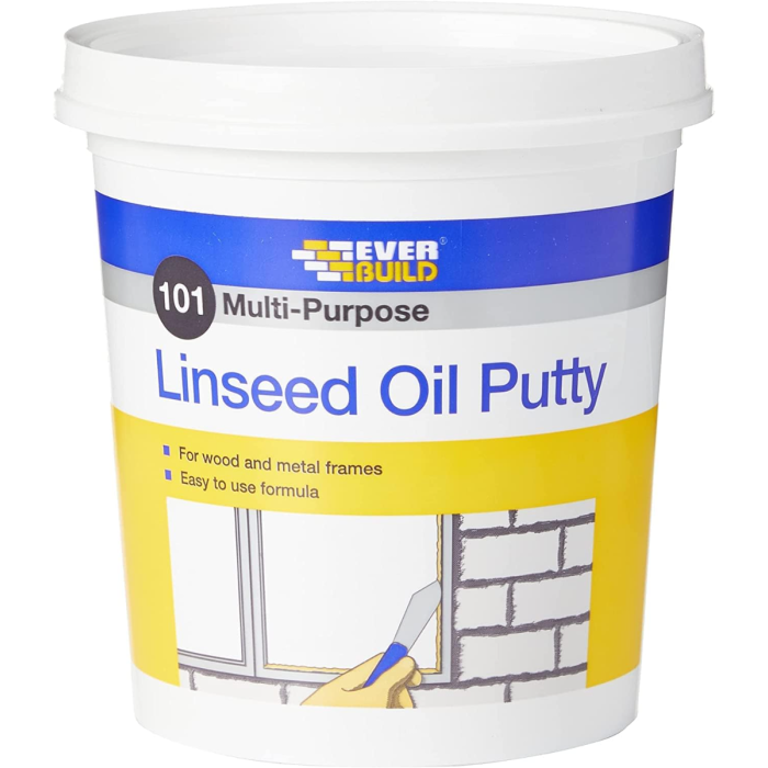 Everbuild 101 Multi-Purpose Linseed Oil Putty Natural 2kg
