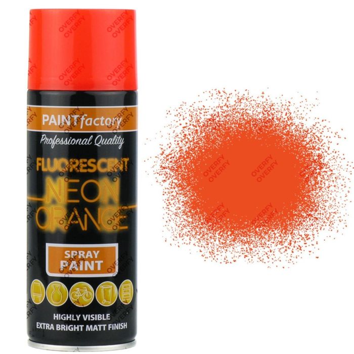 Paint Factory All Purpose Spray Can Neon Orange 400ml