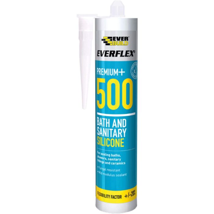 Everbuild Everflex 500 Silicone Sealant Manhattan Grey 295ml