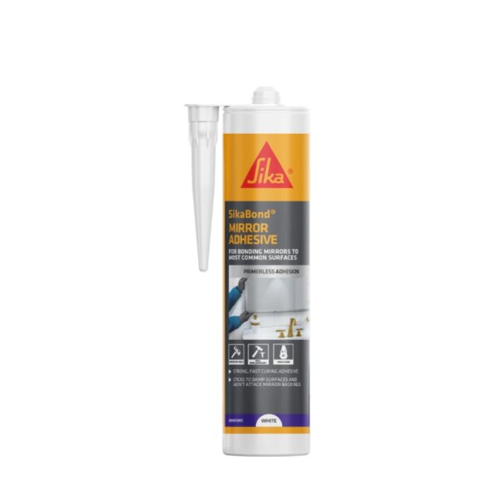 Sika Mirror Adhesive Mirror Mate Sealant Adhesive C3 White 290ml  