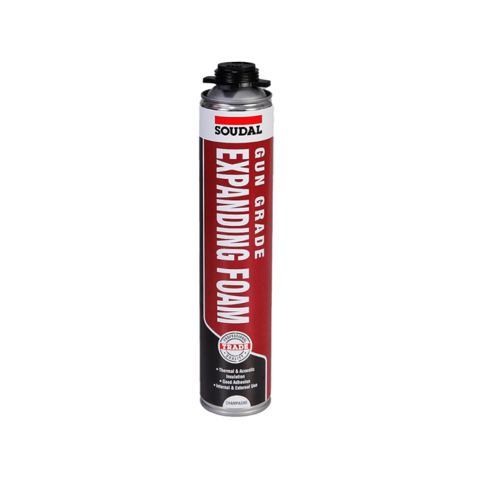 Soudal B3 Gap Filler PU Expanding Foam Gun Grade Champagne 750ml