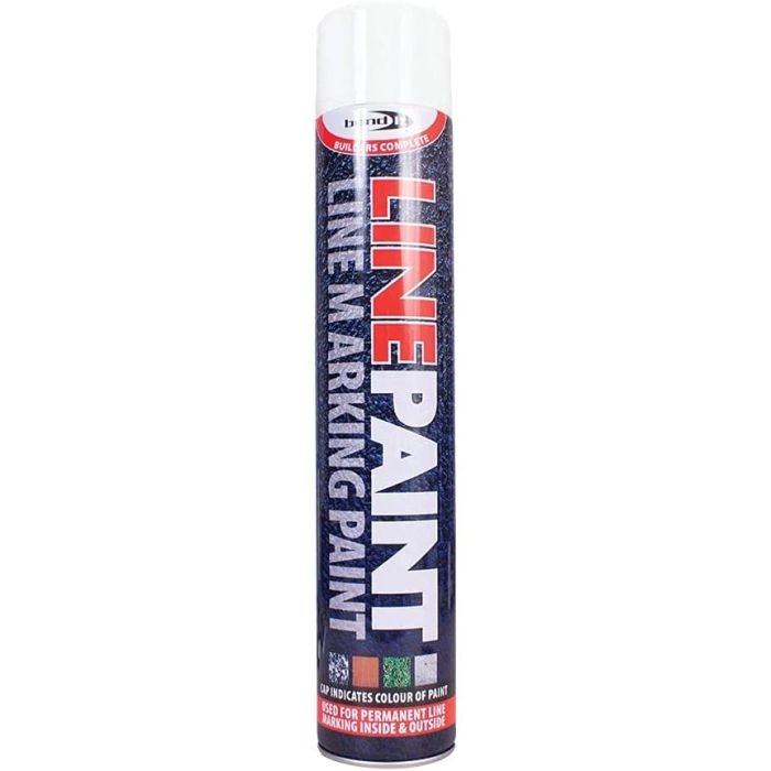 Bond It Line Paint Marking Spray Paint White 750ml BDLM002
