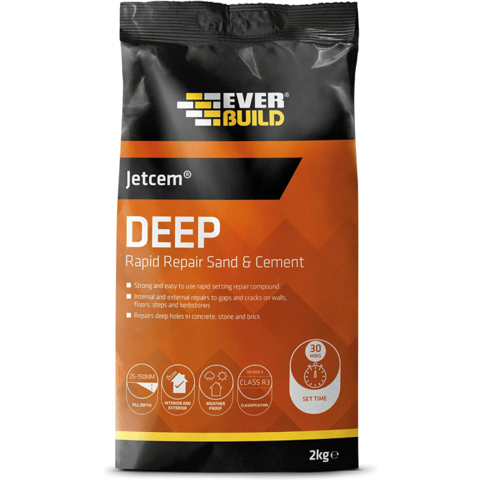 Everbuild Jetcem Rapid Repair Sand and Cement 2 kg
