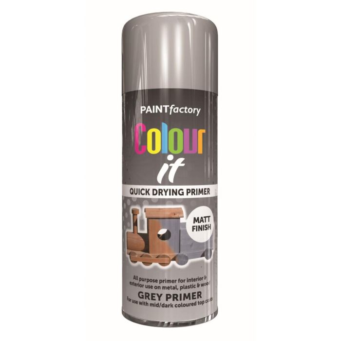Paint Factory All Purpose Paint - Grey Primer 400ml