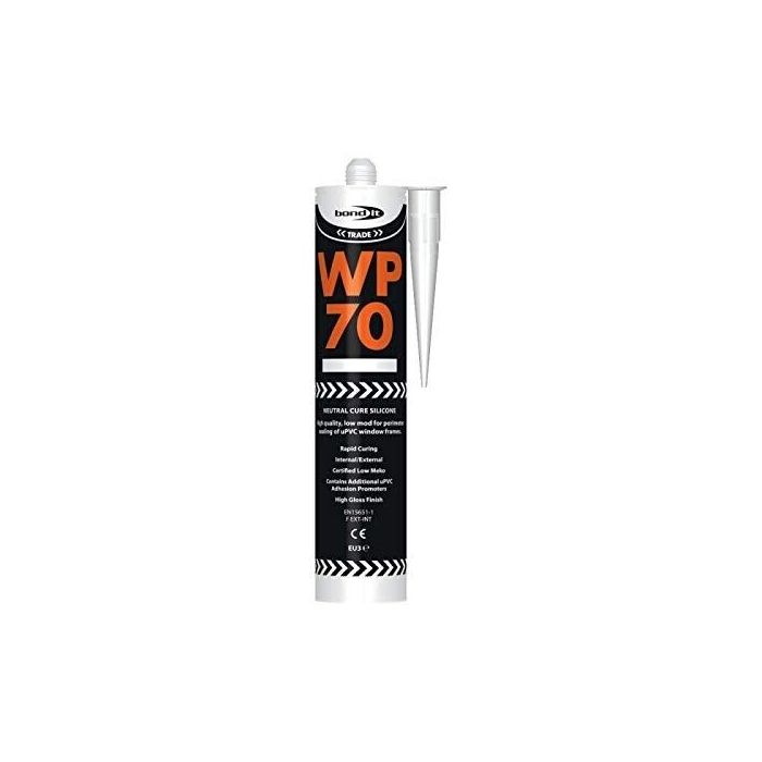Bond It WP70 Silicone Sealant Low Modulus Neutral Cure Brown