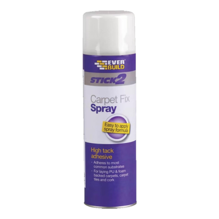 Everbuild Stick2 Carpet Fix Spray Adhesive Foaming Formula 500ml