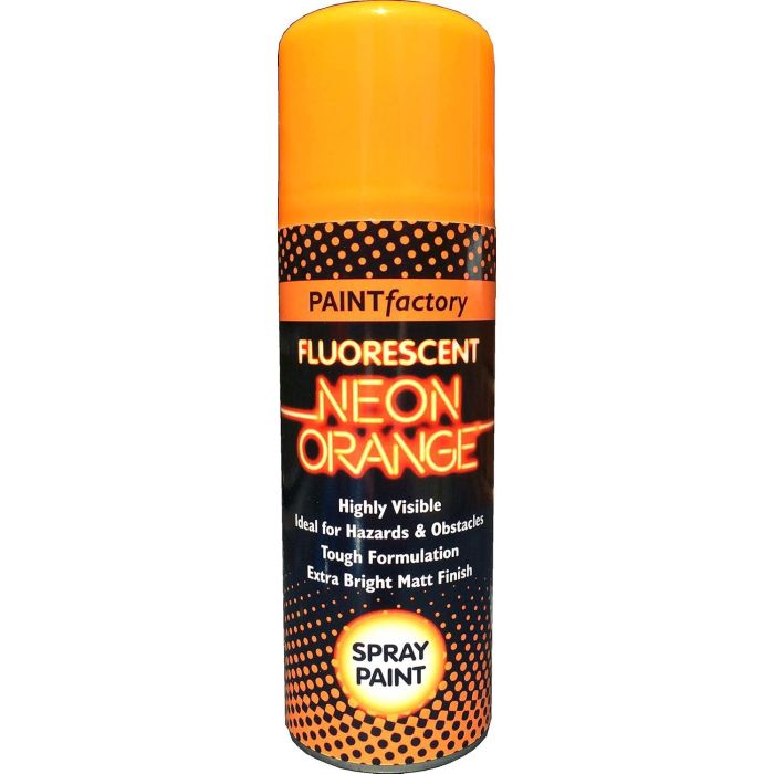 Paint Factory Neon Orange Spray Paint 200ml