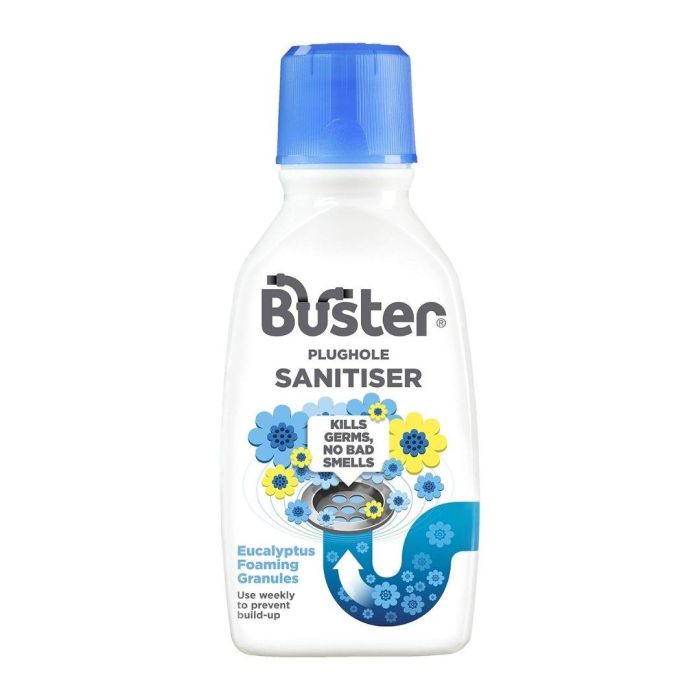 Buster Plughole Sanitiser Granules Eucalyptus Drain Cleaner 300g