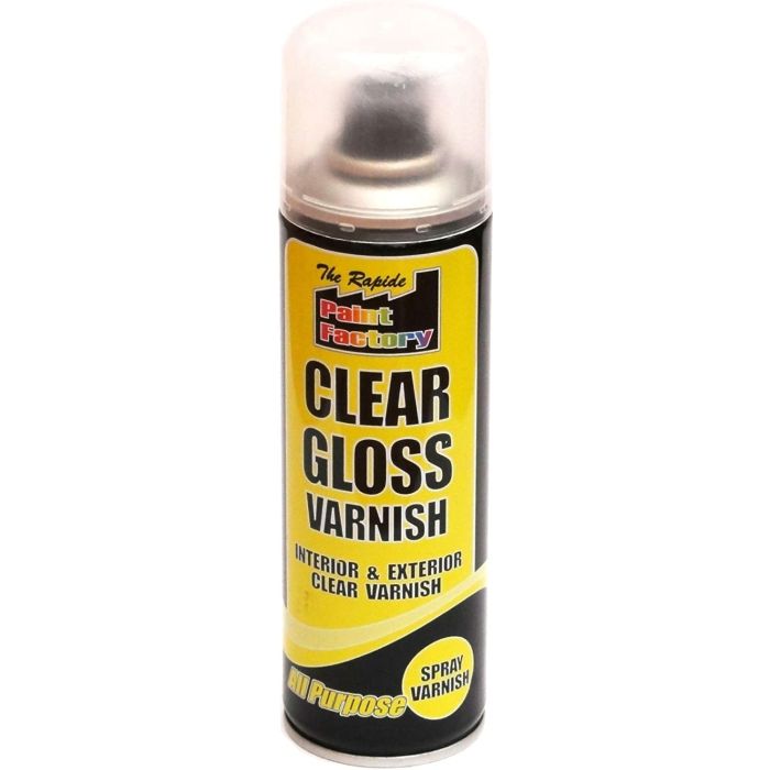 Paint Factory Clear Gloss Varnish Spray Can 250ml
